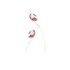 Bluetooth headphones JBL Tune 205BT in white and pink color.