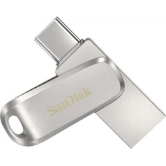 SanDisk Ultra Dual Drive Luxe USB 3.1 Type-C זיכרון נייד בנפח 1GB צבע כסוף