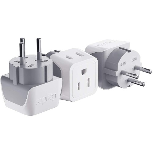 Adapter from American plug to Israeli plug.