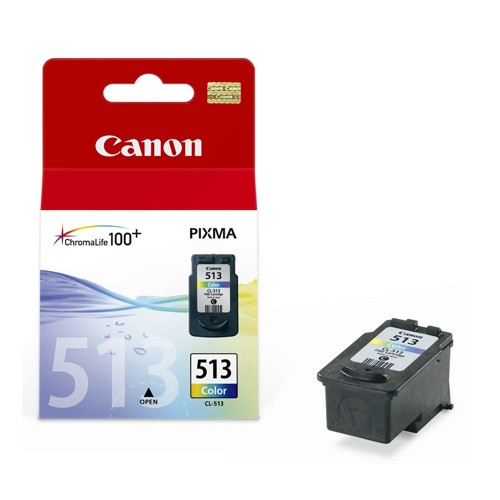 מחסנית דיו צבעונית מקורית Canon CL-513 למדפסות Canon PIXMA