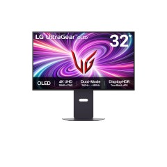 מסך גיימינג "LG UltraGear OLED 32 — שחור