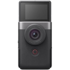 מצלמת ולוגינג Canon PowerShot V10 + כלוב מצלמה — כסוף