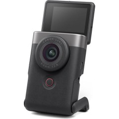 מצלמת ולוגינג Canon PowerShot V10 + כלוב מצלמה — כסוף