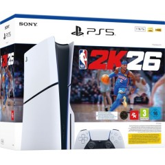 Gaming Console Sony PlayStation 5 Slim 1TB Blu-Ray + Download Code for NBA 2K26