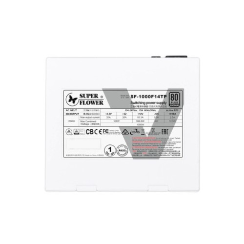 ספק כוח SUPER FLOWER LEADEX VIII PRO 1000W ATX3.1 PLATINUM WHITE
