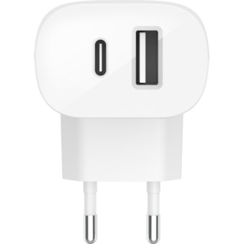 Сетевое зарядное устройство Belkin BoostCharge PPS USB-C/A 37W (белый)