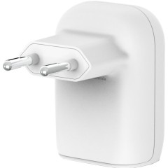 מטען קיר Belkin BoostCharge PPS USB-C/A 37W (לבן)