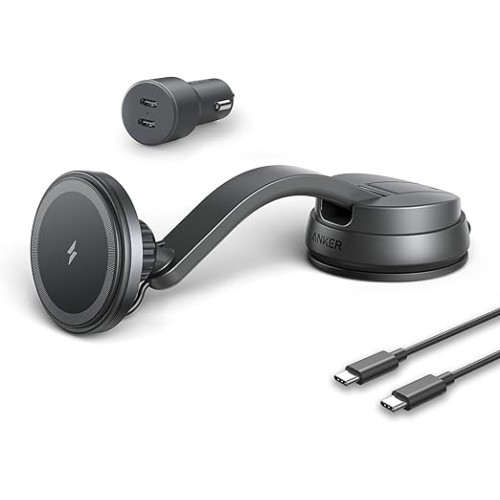 מעמד טעינה מגנטי לרכב Anker Power Bank Wireless (MagSafe) — שחור