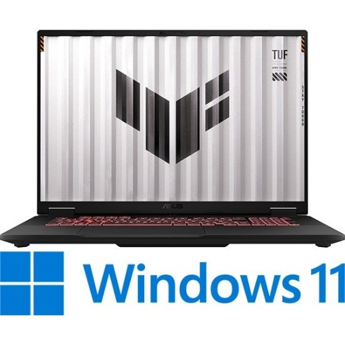 מחשב נייד אסוס Asus TUF Gaming A18 18" RTX5070 32GB 1TB — אפור Jaeger Gray (Win 11 Home)