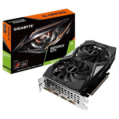 Gaming Graphics Card Nvidia GTX 1660 Ti OC 6GB Gigabyte GV-N166TOC-6GD.