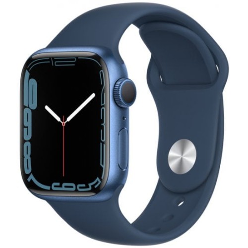 Apple Watch 7 MKN83HB/A in blue, 45mm.