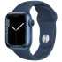 Apple Watch 7 MKN83HB/A in blue, 45mm.