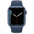 Apple Watch 7 MKN83HB/A in blue, 45mm.