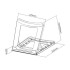 Foldable stand for compact laptop