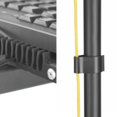 Mobile Workstation with Height Adjustment and Monitor Mount for 17"-32" Displays