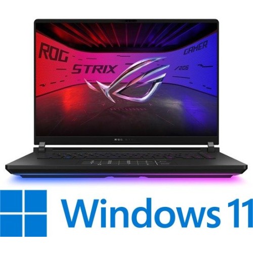 מחשב נייד אסוס Asus ROG Strix SCAR 16 16" U9-275HX RTX5090 64GB 4TB — שחור Off Black (Win 11 Home)
