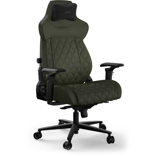 Игровое кресло из ткани TC500 LUXE — зеленый