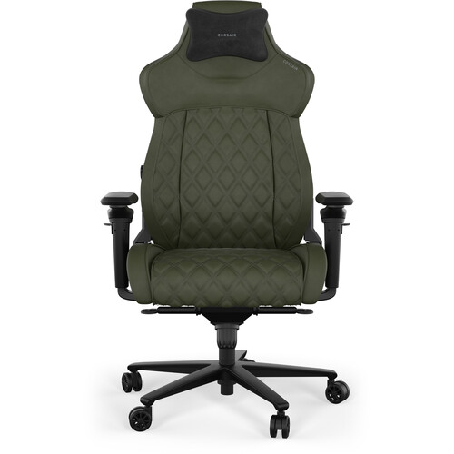 Игровое кресло из ткани TC500 LUXE — зеленый