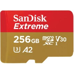 SanDisk Extreme A2 MicroSDXC карта памяти с емкостью 256ГБ