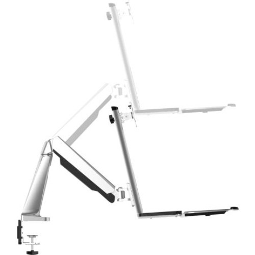Monitor Desk Mount with Keyboard Tray for 13″–32″ Displays