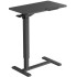 Height-adjustable side table with tilting tabletop — Black