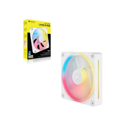 Вентилятор CORSAIR iCUE LINK LX120-R RGB 120 мм PWM реверсивный белый
