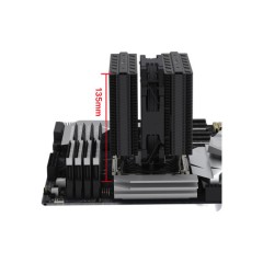 Кулер для процессора COOLLEO ETIAN FF135 PURE BLACK CL-FF135-BK CPU COOLER