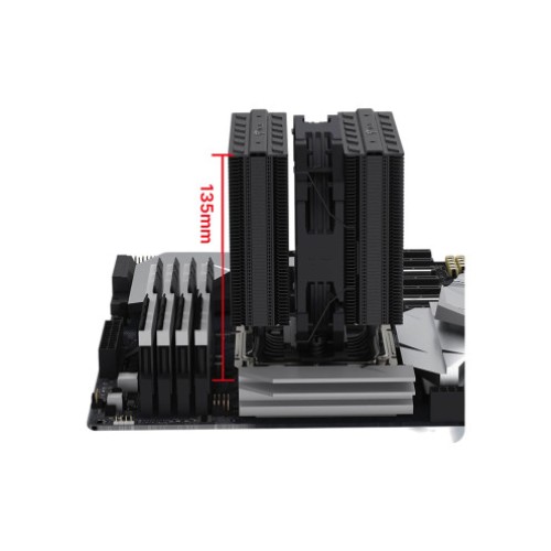 Кулер для процессора COOLLEO ETIAN FF135 PURE BLACK CL-FF135-BK CPU COOLER