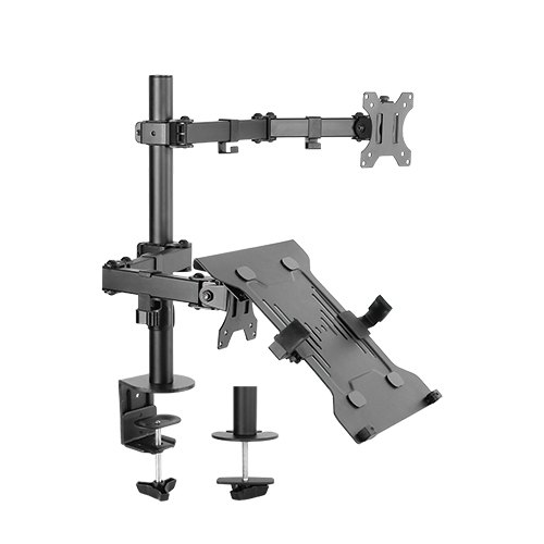 Laptop and Screen Arm with Clamping and Flexibility