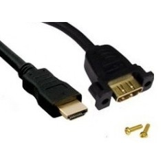 HDMI Extension Cable Z-N for Panel + Screws, 0.5 Meter.