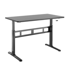 שולחן מחשב מתכוונן — שחור