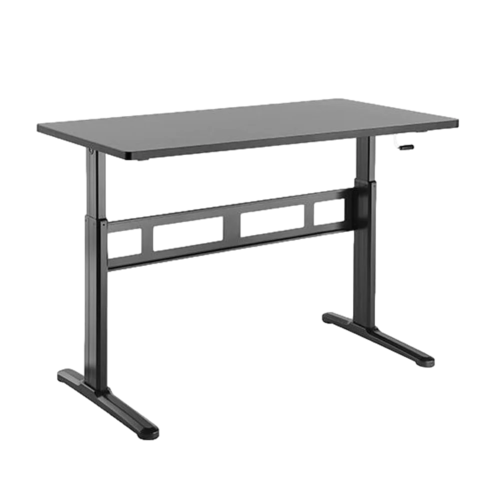 שולחן מחשב מתכוונן — שחור