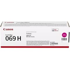 Оригинальный пурпурный тонер Canon 069H Magenta повышенной ёмкости для принтеров Canon i-SENSYS