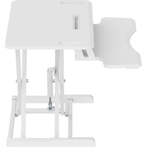 Adjustable sit-stand desktop converter — White