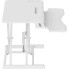 Adjustable sit-stand desktop converter — White