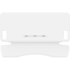 Adjustable sit-stand desktop converter — White