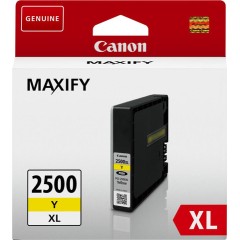 מחסנית דיו צהובה מקורית Canon PGI-2500XL Y בתפוקה גבוהה למדפסות Canon MAXIFY