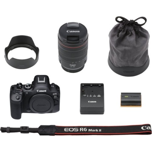 Беззеркальная цифровая камера Canon EOS R6 Mark II + объектив RF 24-105mm F4L IS USM — черный