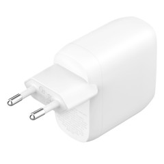 מטען קיר Belkin BoostCharge Pro PPS עם 2 יציאות USB-C בהספק 60W (לבן)