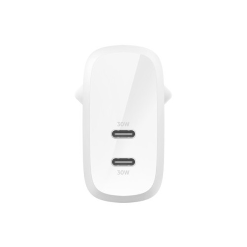 Сетевое зарядное устройство Belkin BoostCharge Pro PPS USB-Cx2 60W (белый)