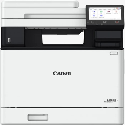 Многофункциональный цветной лазерный принтер Canon i-SENSYS MF754Cdw с Wi-Fi, факсом и DADF — бело-чёрный
