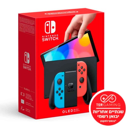 Консоль Nintendo Switch OLED 64GB (красная/синяя)