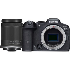 מצלמה דיגיטלית ללא מראה Canon EOS R7 + עדשת RF-S 18-150mm F3.5-6.3 IS STM — שחור