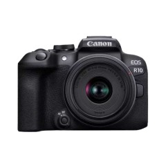 מצלמה דיגיטלית ללא מראה Canon EOS R10 + עדשת RF-S 18-45mm F4.5-6.3 IS STM — שחור