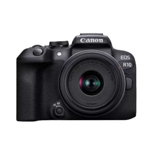 מצלמה דיגיטלית ללא מראה Canon EOS R10 + עדשת RF-S 18-45mm F4.5-6.3 IS STM — שחור