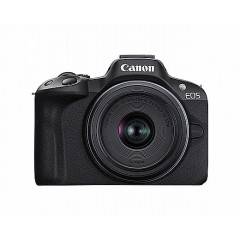 מצלמה דיגיטלית ללא מראה Canon EOS R50 + עדשת RF-S 18-45mm F4.5-6.3 IS STM — שחור