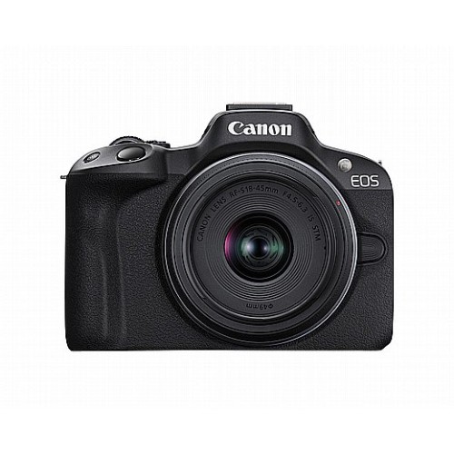 Беззеркальная цифровая камера Canon EOS R50 + объектив RF-S 18-45mm F4.5-6.3 IS STM — черный