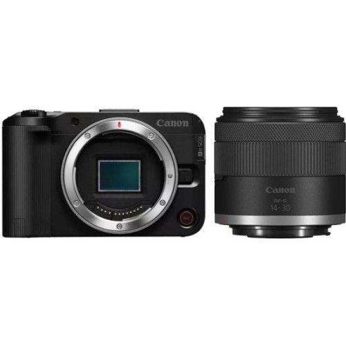 מצלמה דיגיטלית ללא מראה Canon EOS R50 V SEE (Wi-Fi 2.4GHz) + עדשת RF-S 14-30mm F4-6.3 IS STM PZ — שחור