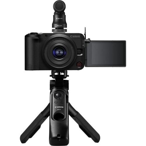 מצלמה דיגיטלית ללא מראה Canon EOS R50 V SEE Creator Kit (Wi-Fi 2.4GHz) + עדשת RF-S 14-30mm F4-6.3 IS STM PZ — שחור