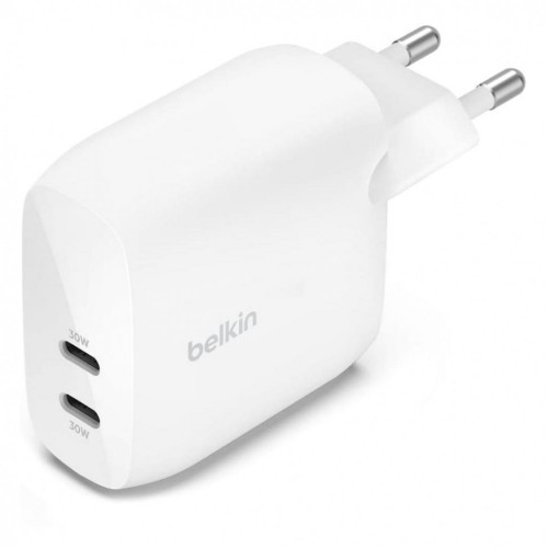Сетевое зарядное устройство Belkin BoostCharge Pro PPS USB-Cx2 60W (белый)